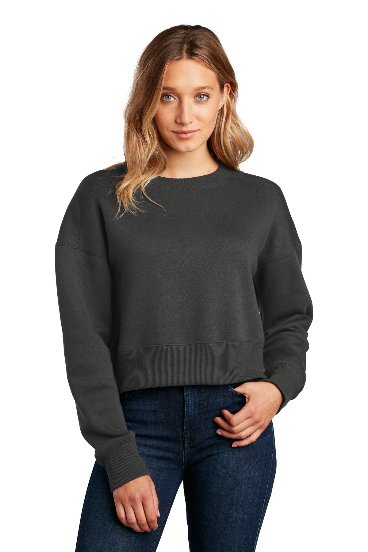 Women's Fleece Cropped Crewneck